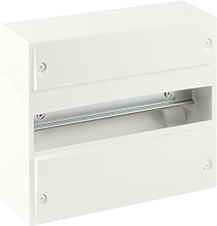 Coffret d'intérieur 13 modules 1 rangée avec  bornier Phase, Neutre, Terre