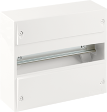 Coffret d'intérieur 13 modules 1 rangée avec  bornier Phase, Neutre, Terre