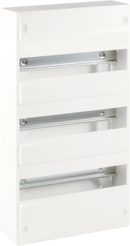 Coffret d'intérieur 39 modules 3 rangées avec bornier Phase, Neutre, Terre