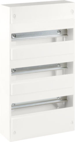 Coffret d'intérieur 39 modules 3 rangées avec bornier Phase, Neutre, Terre