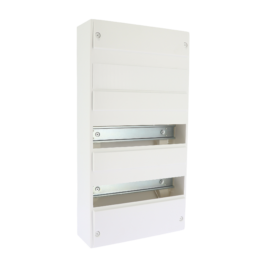 Coffret d'intérieur 39 modules 3 rangées avec bornier Phase, Neutre, Terre