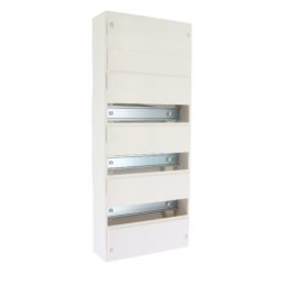 Coffret d'intérieur 52 modules 4 rangées avec bornier Phase, Neutre, Terre