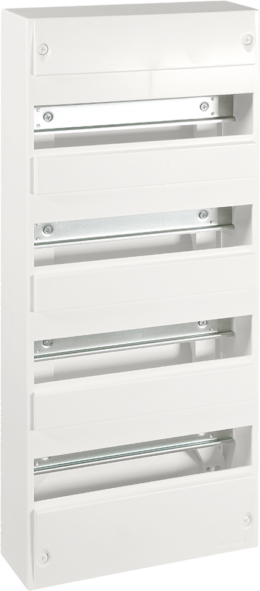 Coffret d'intérieur 52 modules 4 rangées avec bornier Phase, Neutre, Terre