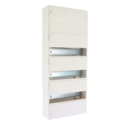 Coffret d'intérieur 52 modules 4 rangées avec bornier Phase, Neutre, Terre