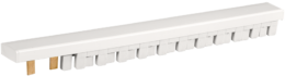 Peigne horizontal 1P+N 13 modules pour connexion d'une rangée de disjoncteurs avec un interrupteur différentiel haut/bas 25-63A alimentés par le bas