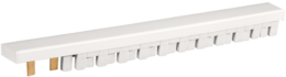 Peigne horizontal 1P+N 13 modules pour connexion d'une rangée de disjoncteurs avec un interrupteur différentiel haut/bas 25-63A alimentés par le bas
