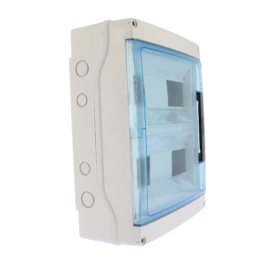 Coffret étanche 24 modules 2X12 IP65 entrées souples