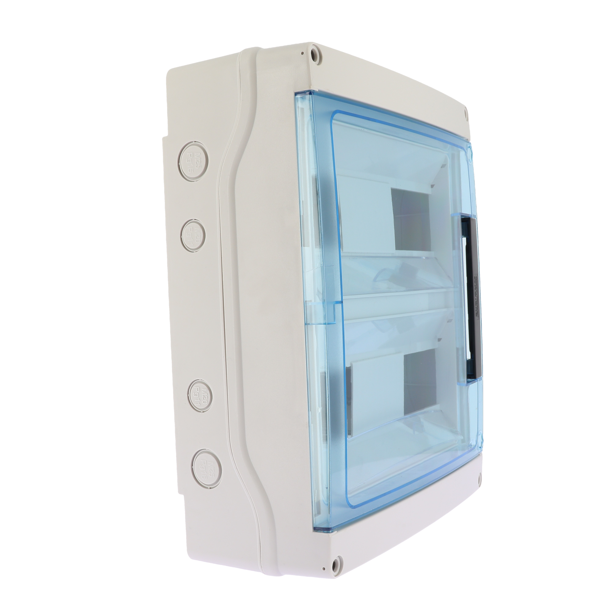 Coffret étanche 24 modules 2X12 IP65 entrées souples