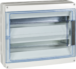 Coffret étanche 36 modules 2X18 IP65 entrées souples