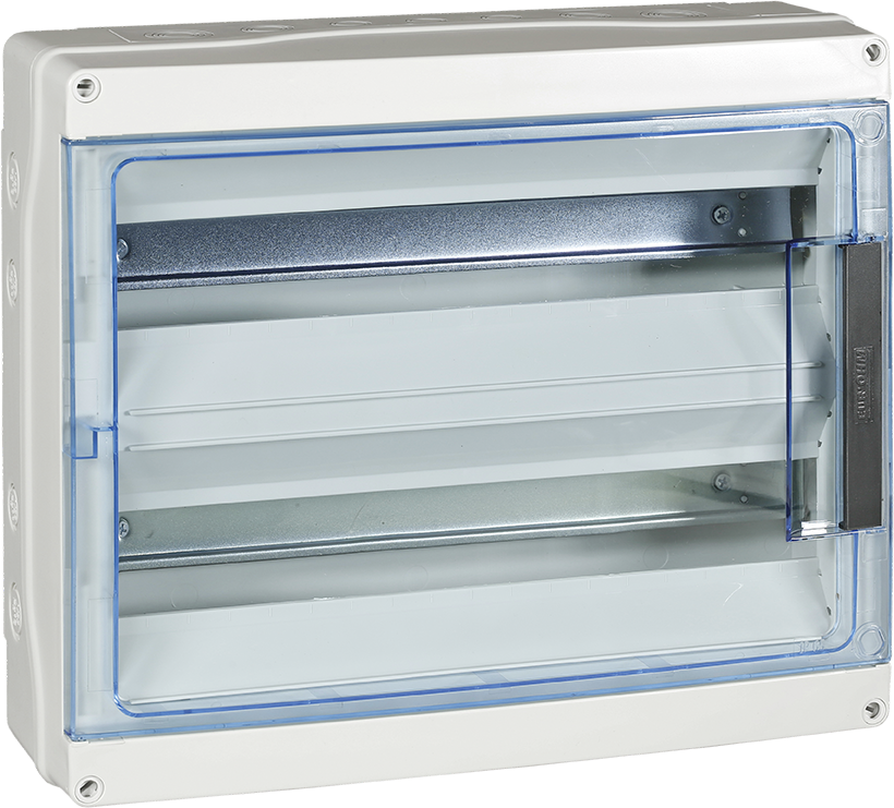 Coffret étanche 36 modules 2X18 IP65 entrées souples