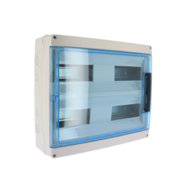 Coffret étanche 36 modules 2X18 IP65 entrées souples