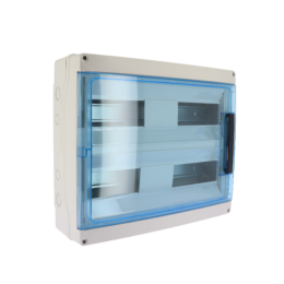 Coffret étanche 36 modules 2X18 IP65 entrées souples