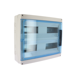 Coffret étanche 36 modules 2X18 IP65 entrées souples