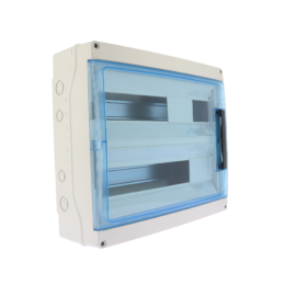 Coffret étanche 36 2X18 modules IP65 entrées par opercules défoncables