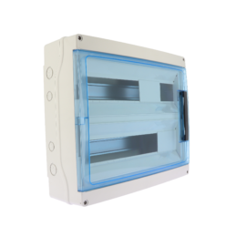 Coffret étanche 36 2X18 modules IP65 entrées par opercules défoncables