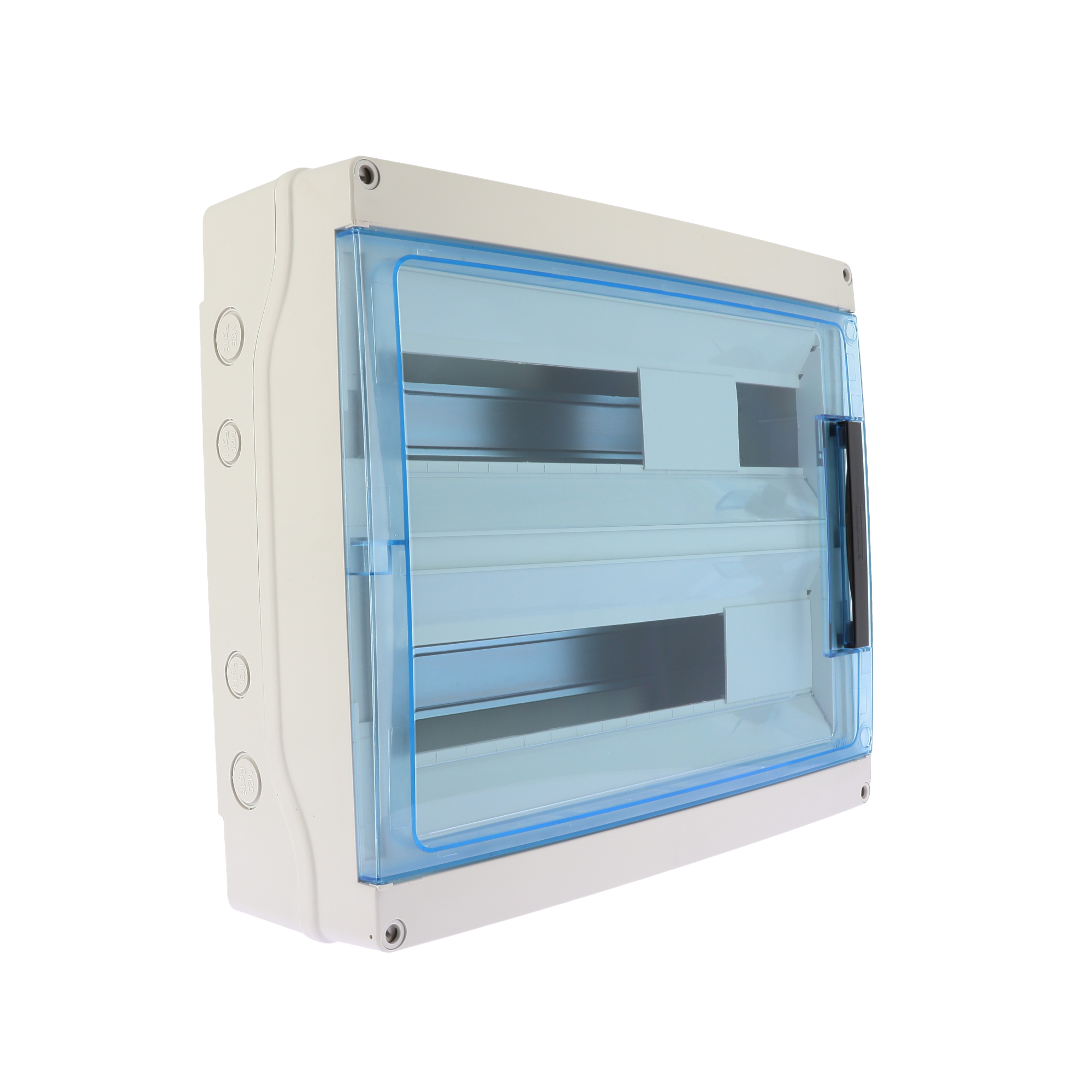 Coffret étanche 36 2X18 modules IP65 entrées par opercules défoncables