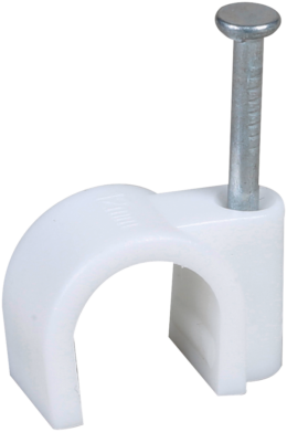 Attache 12 mm blanche