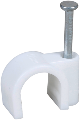 Attache 12 mm blanche