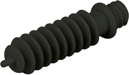 Cheville tête filetée. noire percage 8mm
