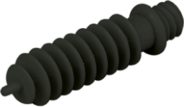 Cheville tête filetée. noire percage 8mm