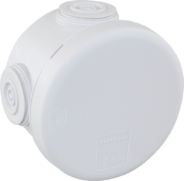 Boite de dérivation IP55 ronde Ø60x40mm - Membranes étagées - 4 entrées- 960°