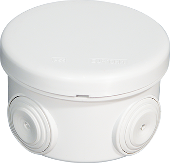 Boite de dérivation IP55 ronde Ø80x45mm - Membranes étagées - 4 entrées- 960°