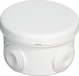 Boite de dérivation IP55 ronde Ø80x45mm - Membranes étagées - 4 entrées- 960°