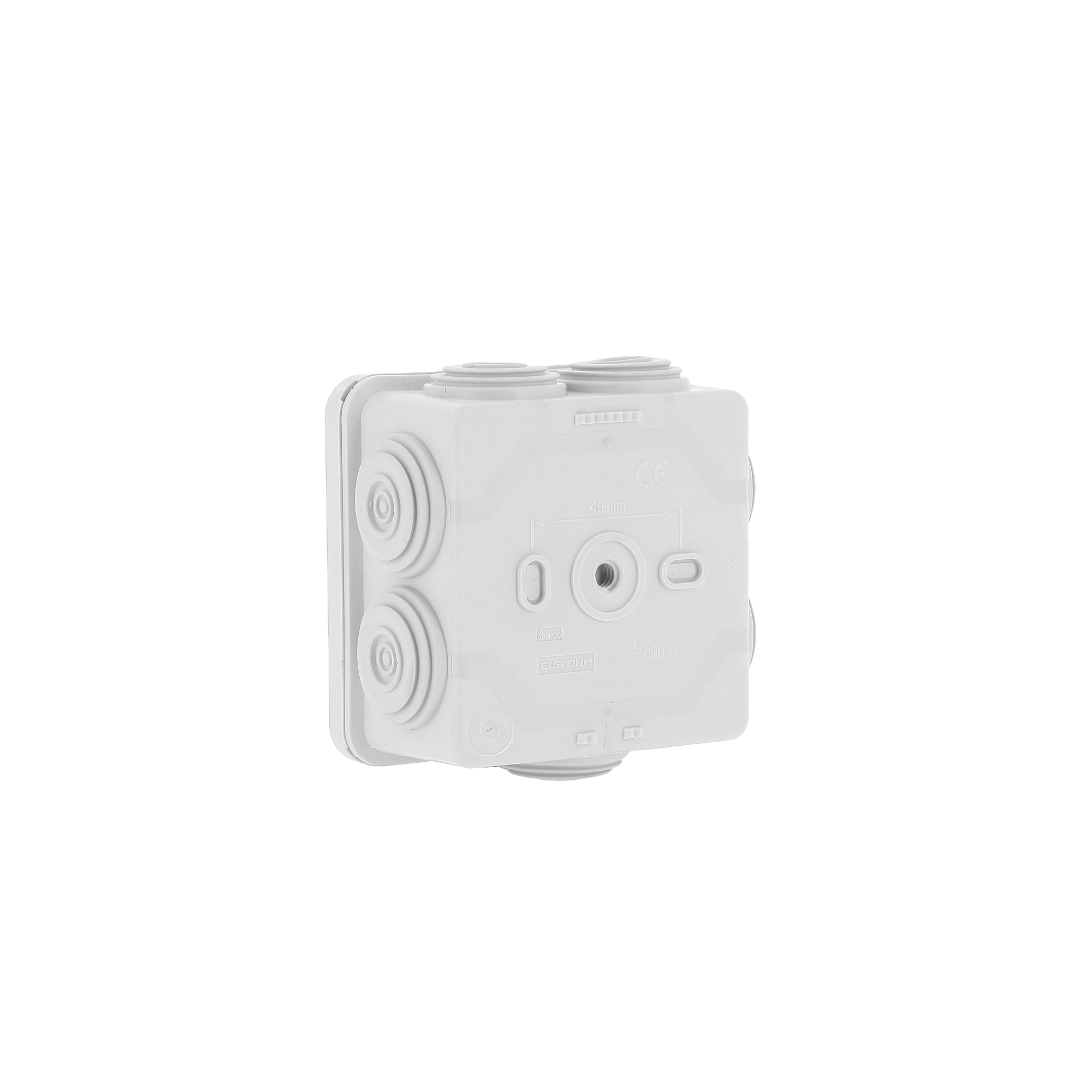 Boite de dérivation IP55 80X80X45mm - Membranes étagées - 7 entrées - 960° - Image 93