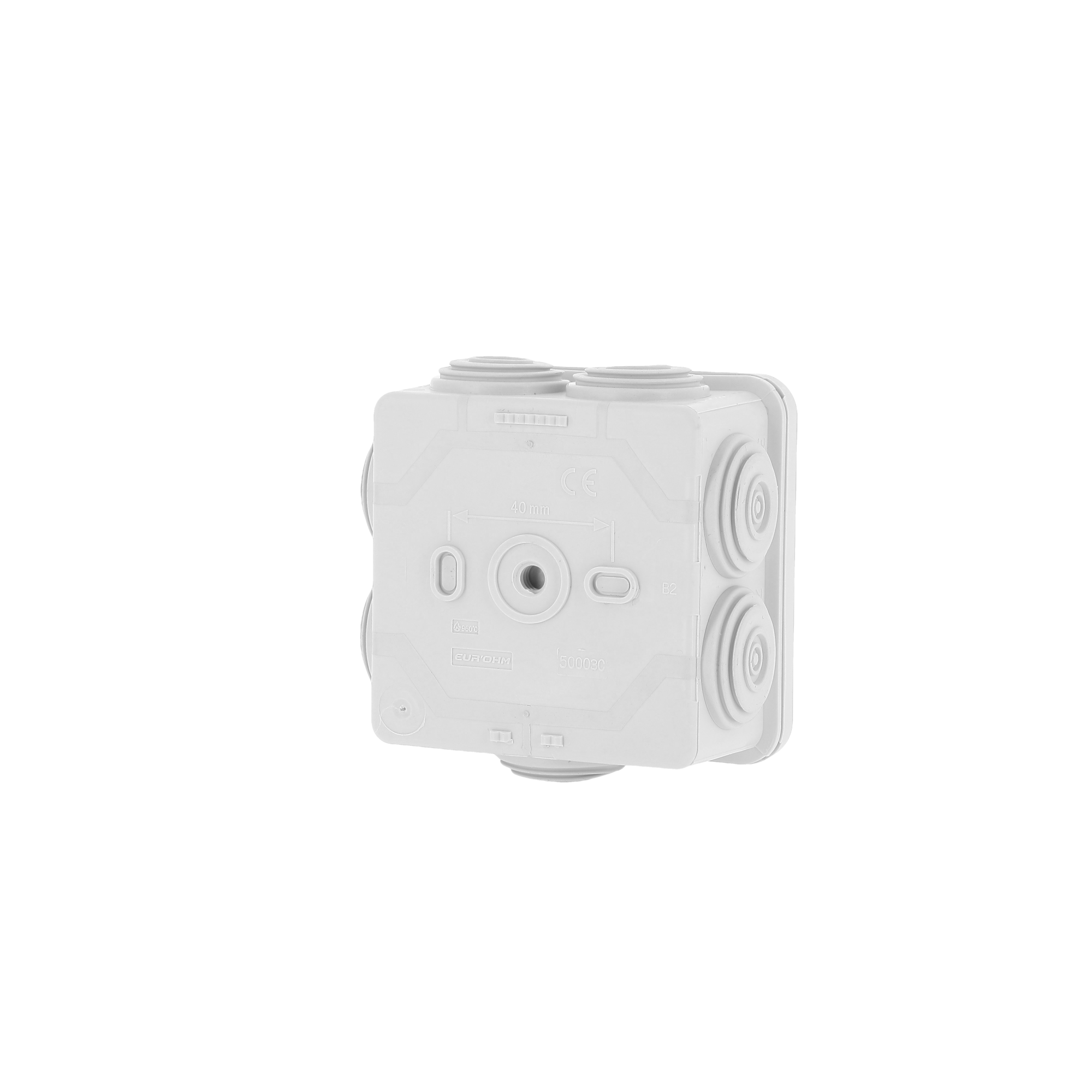 Boite de dérivation IP55 80X80X45mm - Membranes étagées - 7 entrées - 960° - Image 94