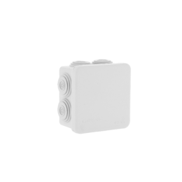 Boite de dérivation IP55 80X80X45mm - Membranes étagées - 7 entrées - 960°
