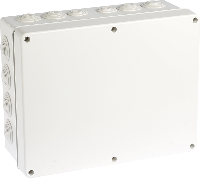 Boite de dérivation IP55 310x250x125mm - Vis inox- Membranes étagées - 24 entrées- 960°