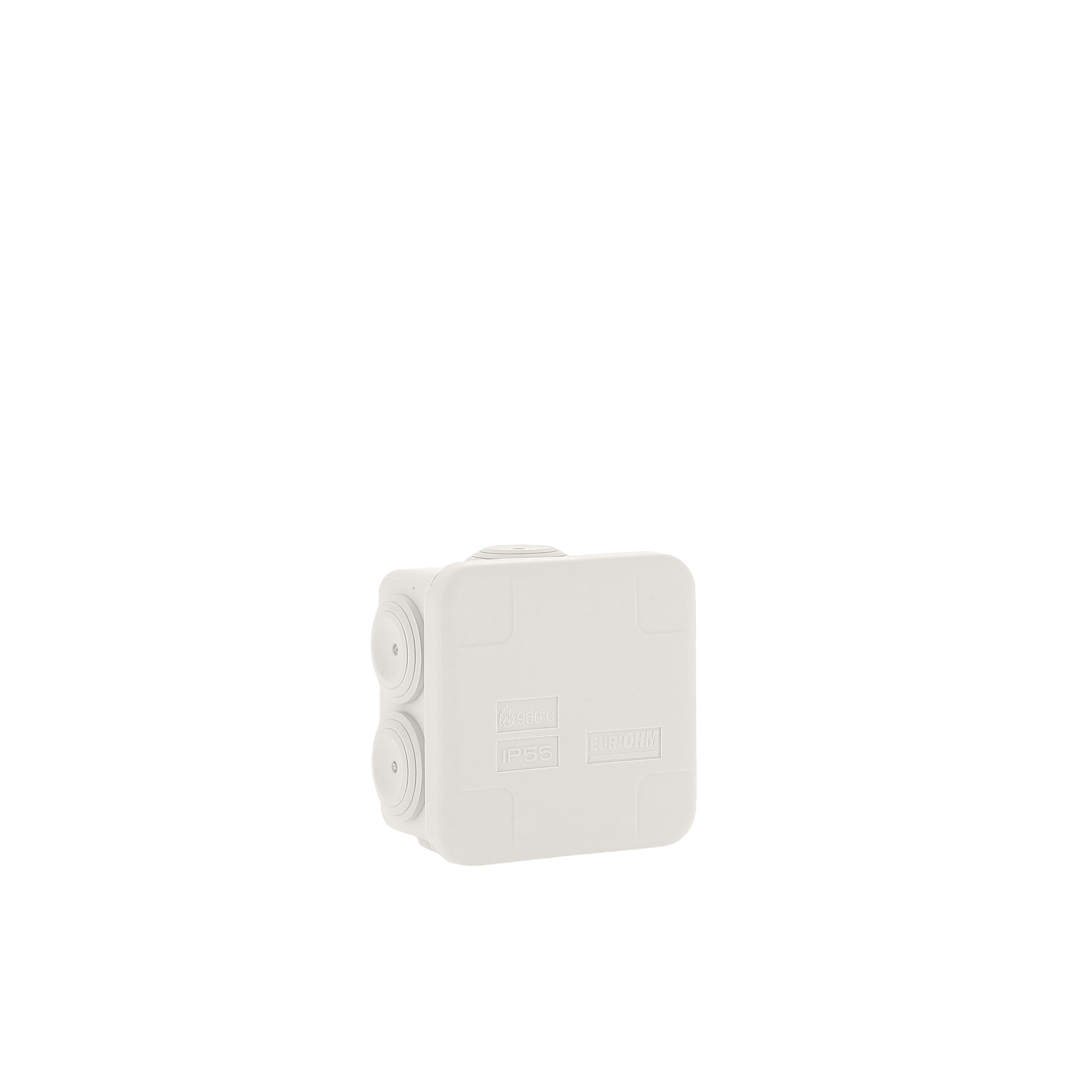 Boite de dérivation IP55 60x60x40mm - Membranes étagées - 7 entrées- 960°