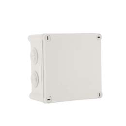 Boite de dérivation IP55 130x130x75mm - Membranes étagées- 10 entrées- 960°