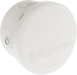 Boite étanche ronde IP55  650° Ø60x40mm 4 passe-fils