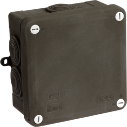 Boite de dérivation IP55 faradisée 100x100x55mm - 7 entrées - 960°