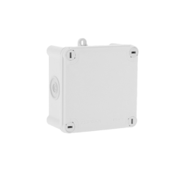 Boite de dérivation IP55 105X105X55mm 1/4T - 960°+ Accessoire de fixation sur chemin de cable fil ou dalle