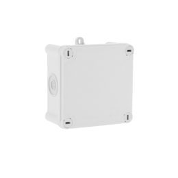 Boite de dérivation IP55 105X105X55mm 1/4T - 960°+ Accessoire de fixation sur chemin de cable fil ou dalle