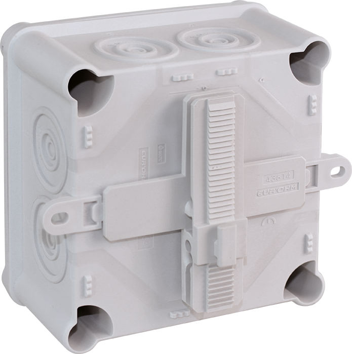 Boite de dérivation IP55 105X105X55mm 1/4T - 960°+ Accessoire de fixation sur chemin de cable fil ou dalle - Image 115