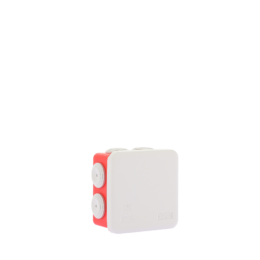 Boite de dérivation rouge IP55 pour circuits de sécurité 80x80x45mm 960°C