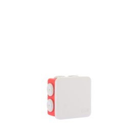 Boite de dérivation rouge IP55 pour circuits de sécurité 80x80x45mm 960°C