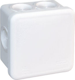Boite de dérivation blanche IP55 80X80x45mm - 7 entrées - 960°C