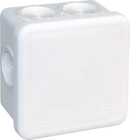 Boite de dérivation blanche IP55 80X80x45mm - 7 entrées - 960°C