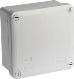 Boite industrielle faces lisses IP55 105x105x55mm - Vis 14 tour - 960°c