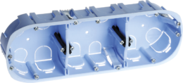 Boite d'encastrement XL 3 postes Ø67x50mm pour cloisons creuses