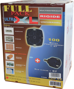 Pack 100 bte multi-mat d67 p40 + scie cloche