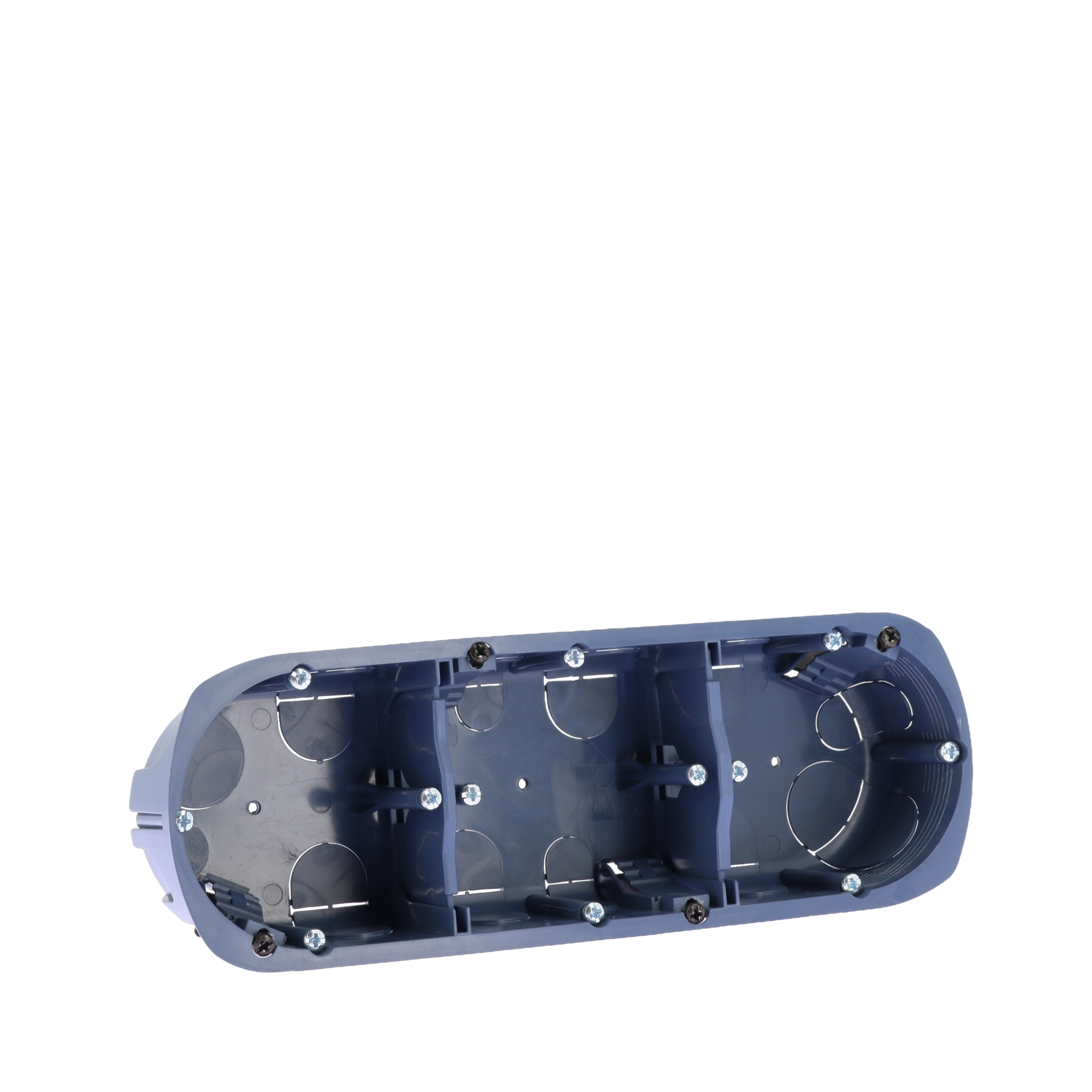 Boite d'appareillage 3 positionstes profondeur 40mm entraxe 71mm multimatériaux