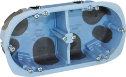 Boite d'appareillage AIR'metic 2 postes profondeur 40mm pour cloisons creuses Entraxe 71mm