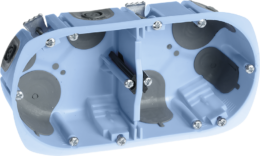 Boite d'appareillage AIR'metic 2 postes profondeur 50mm pour cloisons creuses Entraxe 71mm