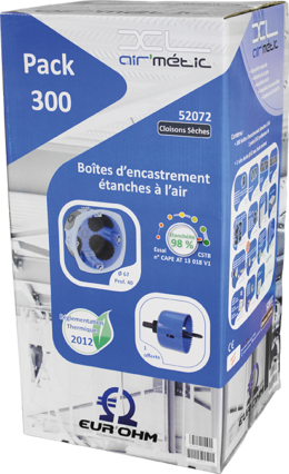 Pack 300 boites Air'Métic D67 P40 + scie cloche