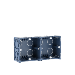 Boite d'appareillage 2 postes profondeur 40mm entraxe 71mm pour maconnerie